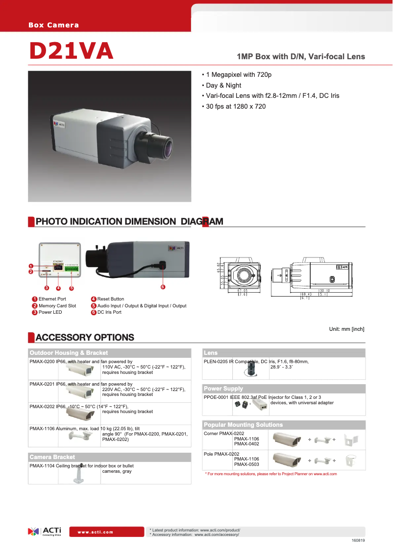 Imagen de la primera página del manual del dispositivo D21VA