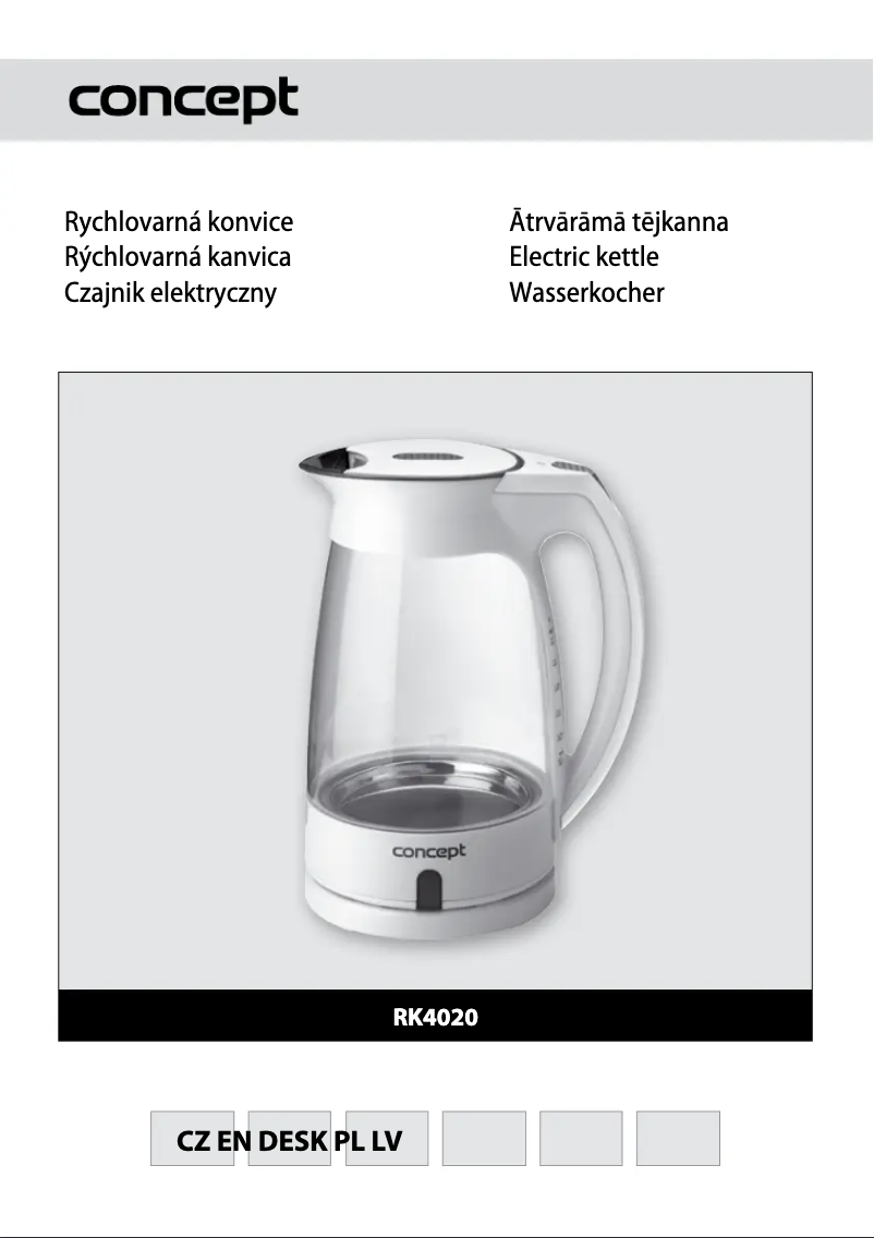 Imagen de la primera página del manual del dispositivo RK-4020