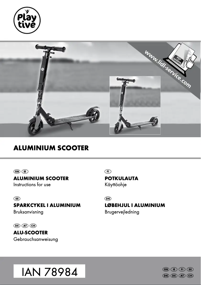 Imagen de la primera página del manual del dispositivo IAN 78984