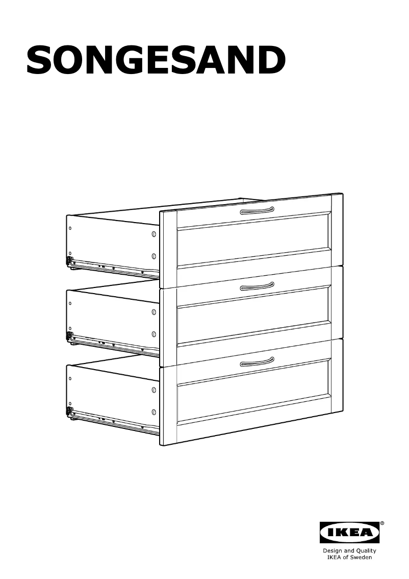 Página 1 del manual Manual de usuario Ikea SONGESAND 703.667.60