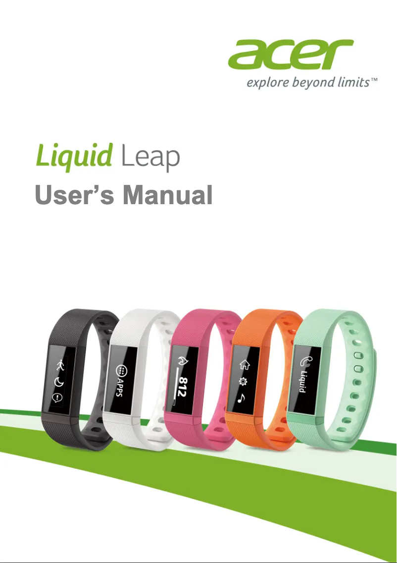 Imagen de la primera página del manual del dispositivo Liquid Leap +