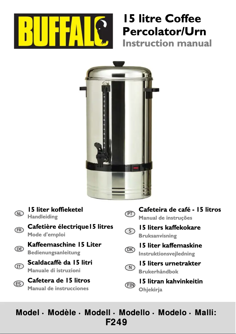 Página 1 del manual Manual de usuario Buffalo F249