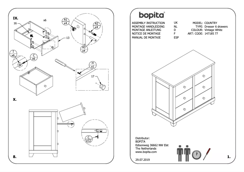 Página 1 del manual Manual de usuario Bopita Country
