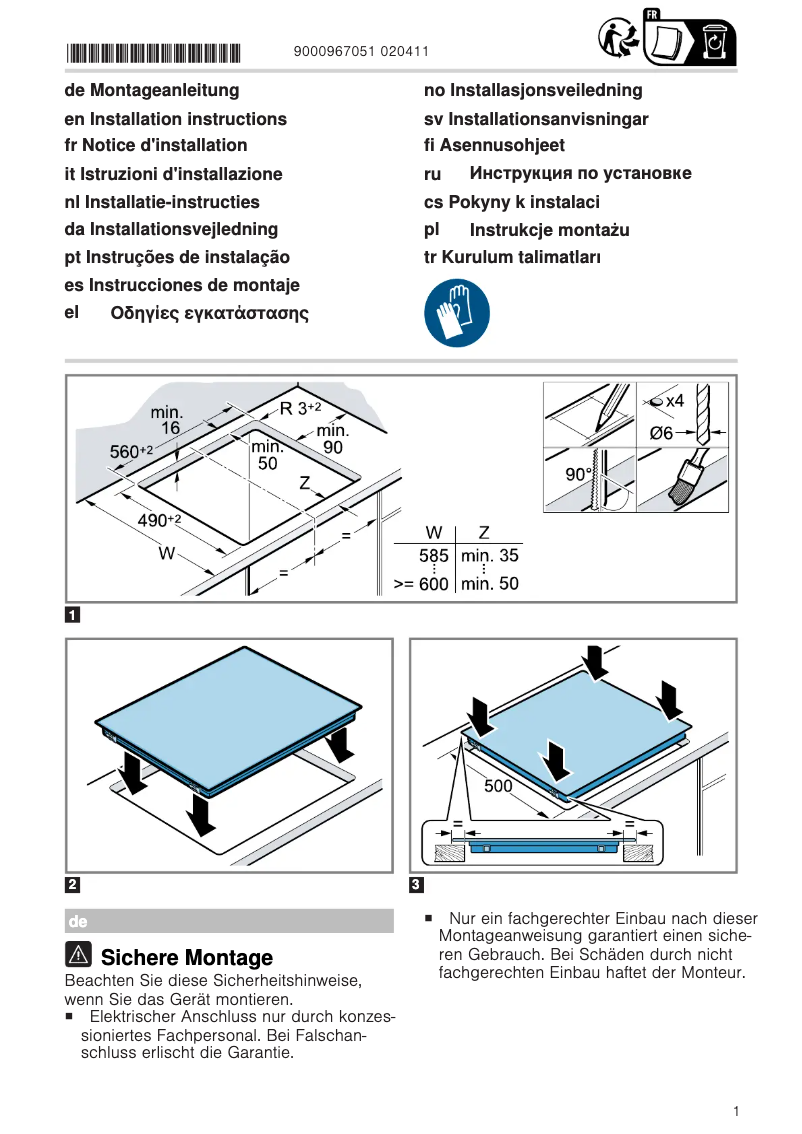 Página nº 1 - Manual de usuario Siemens ET651FFP2E
