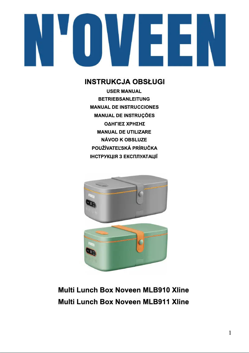 Página 1 del manual Manual de usuario N'oveen MLB911