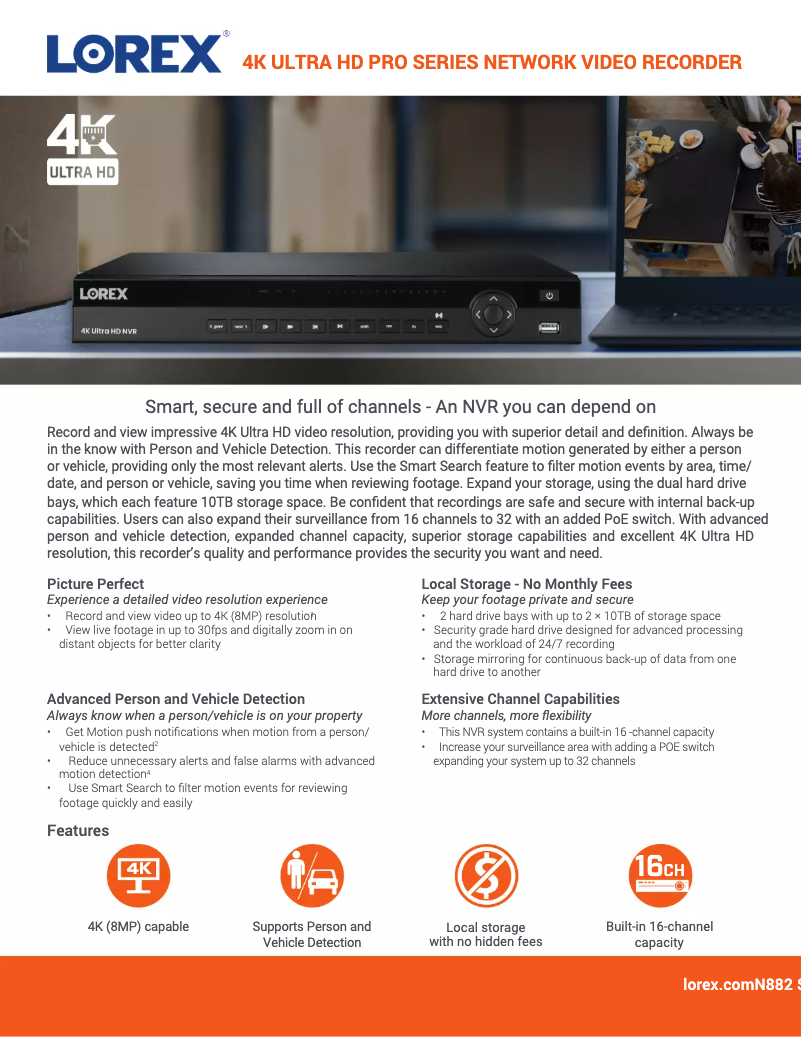 Imagen de la primera página del manual del dispositivo N882A63B