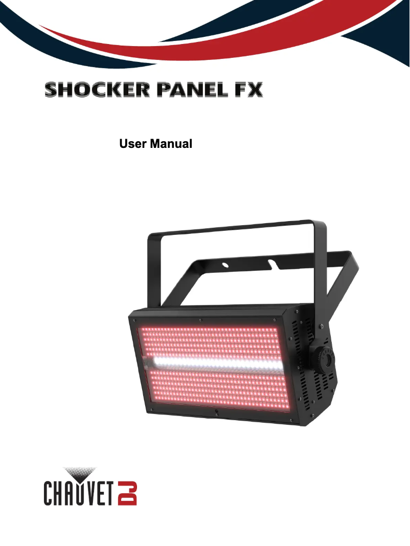 Página 1 del manual Manual de usuario Chauvet Shocker Panel FX