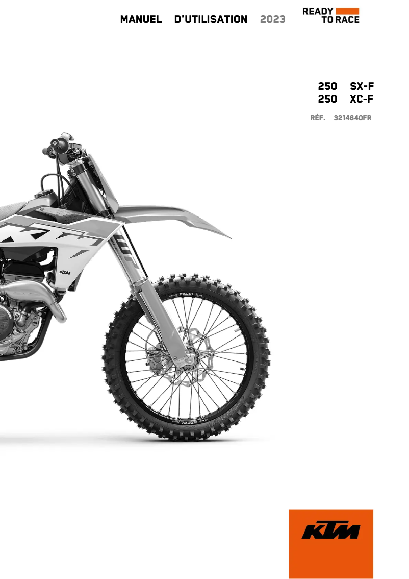 Página 1 del manual Manual de usuario KTM 250 XC-F (2023)