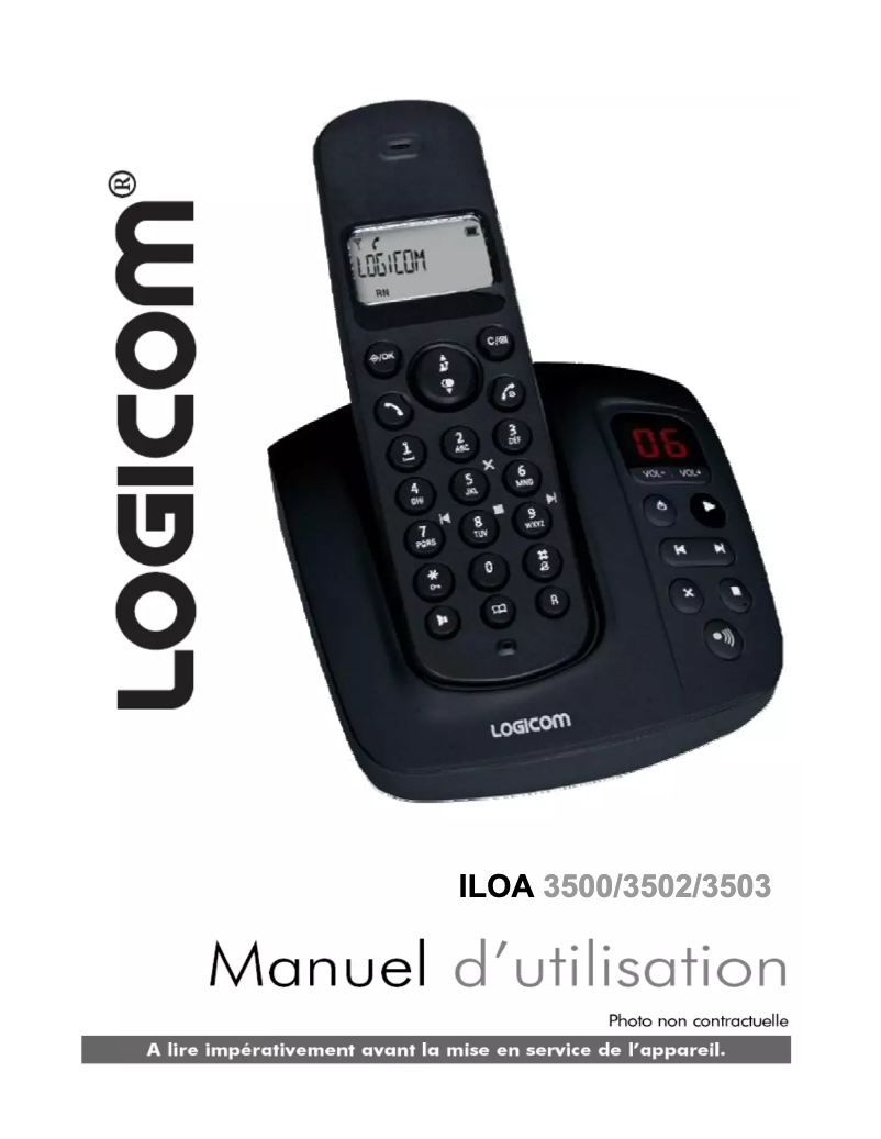 Página 1 del manual Manual de usuario Logicom Iloa 3502