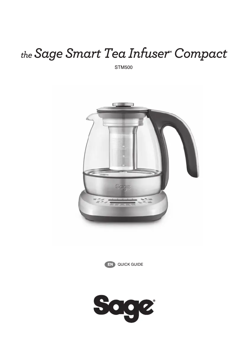 Página 1 del manual Manual de usuario Sage the Smart Tea Infuser Compact BTM500