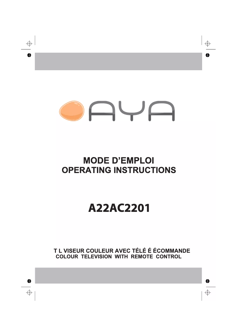 Página 1 del manual Manual de usuario AYA A22AC2201