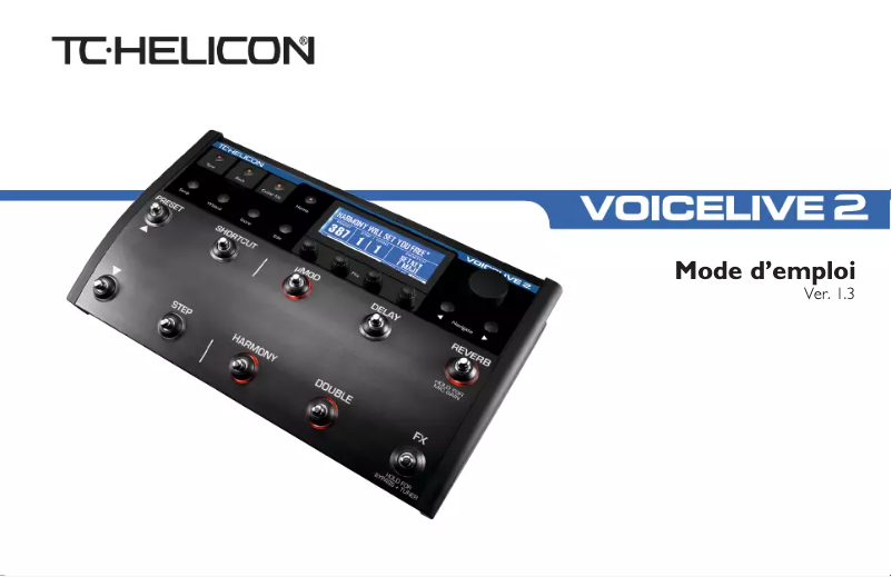 Página nº 1 - Manual de usuario TC Helicon Voicelive 2