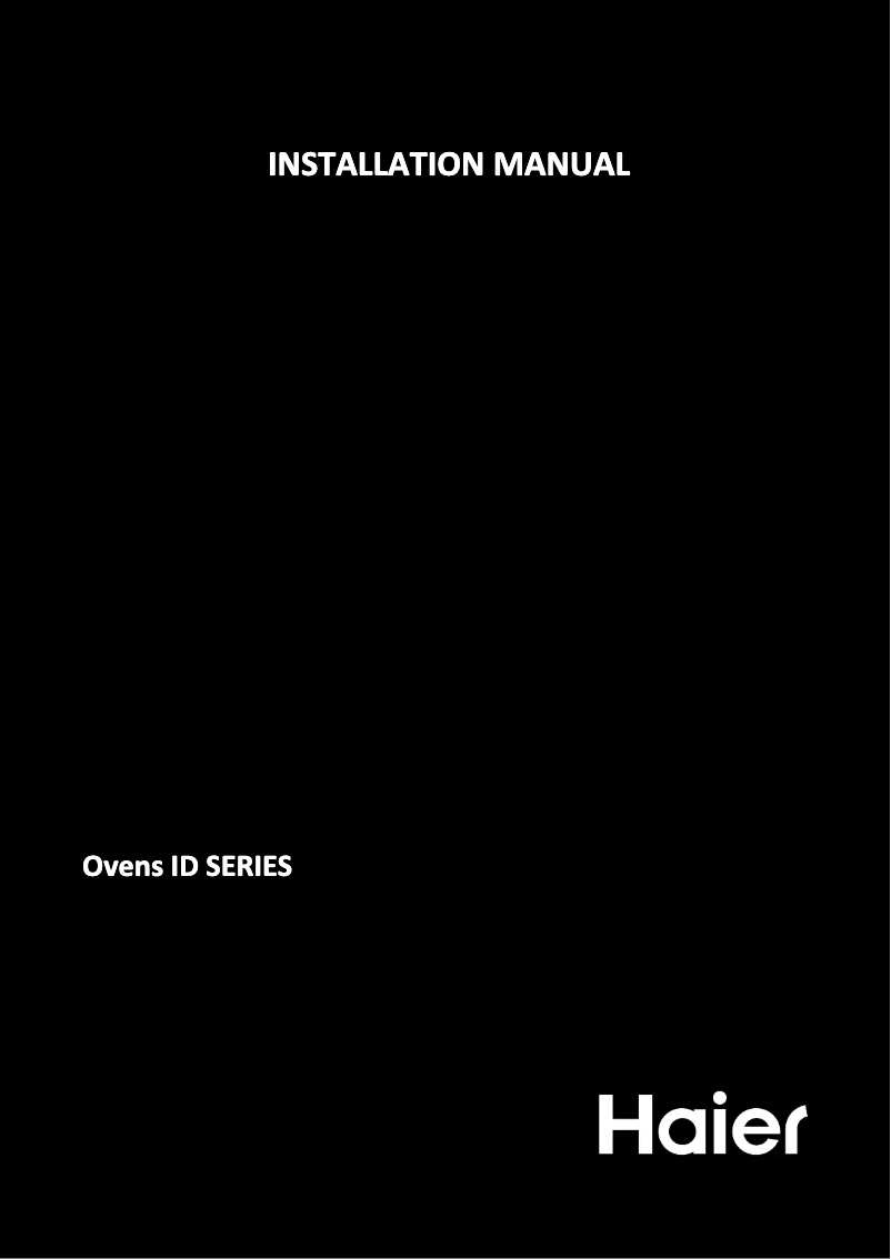 Página 1 del manual Manual de usuario Haier H6 ID2P3T1HTB