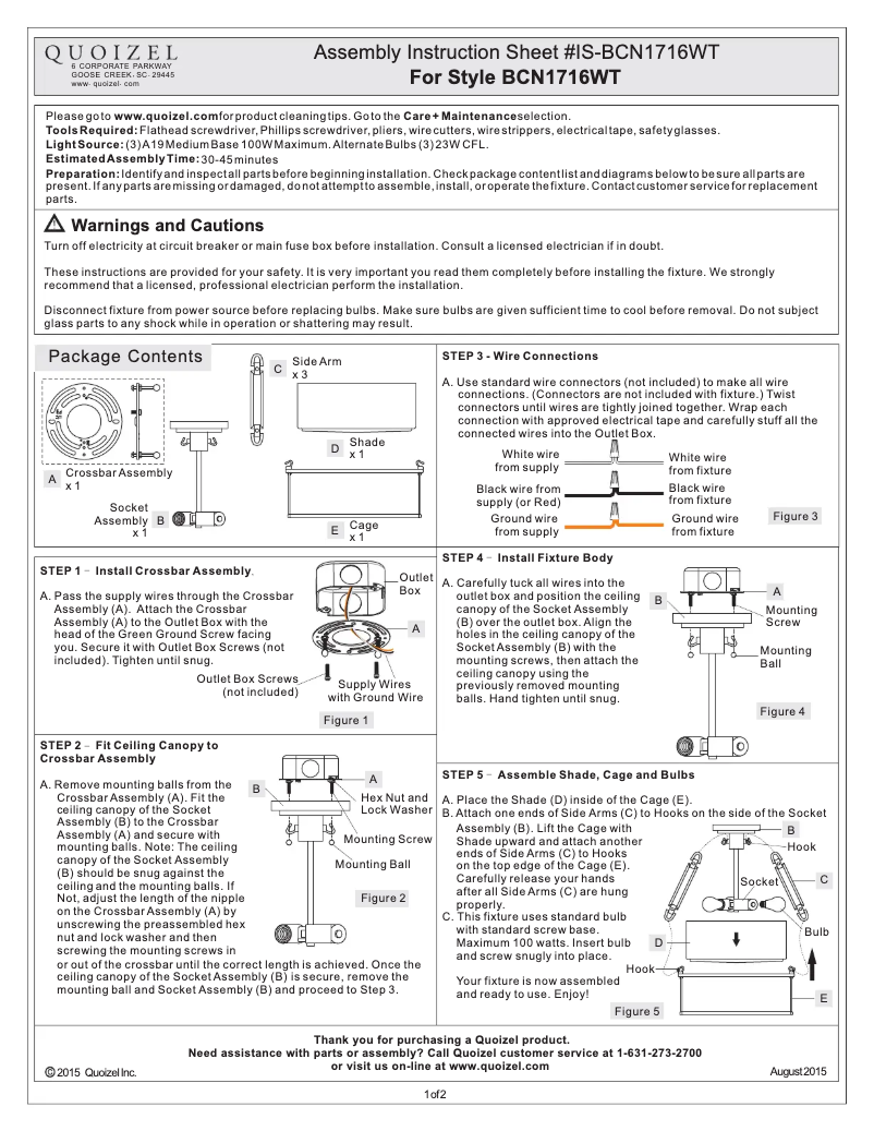 Imagen de la primera página del manual del dispositivo Buchanan BCN1716WT