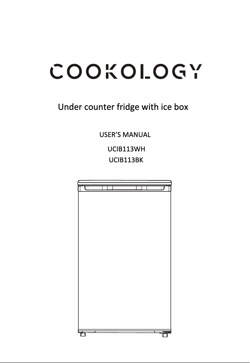 Página 1 del manual Manual de usuario Cookology UCIB113SL