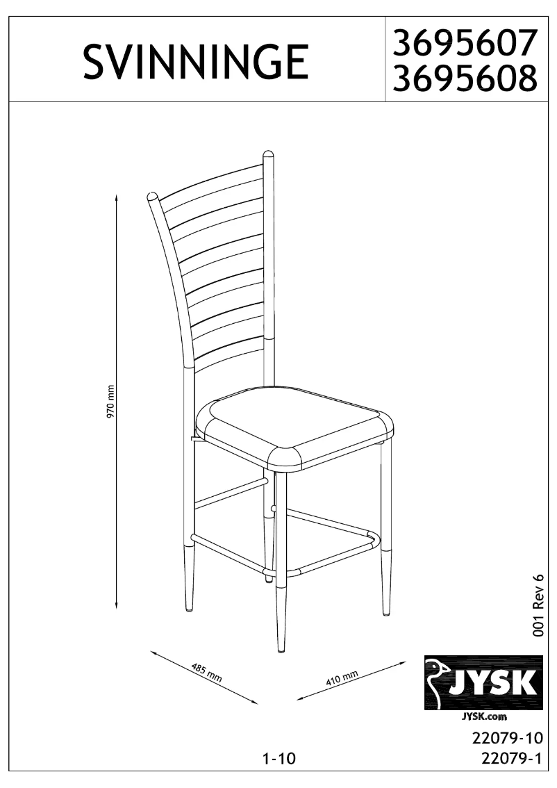 Página nº 1 - Manual de usuario JYSK Svinninge