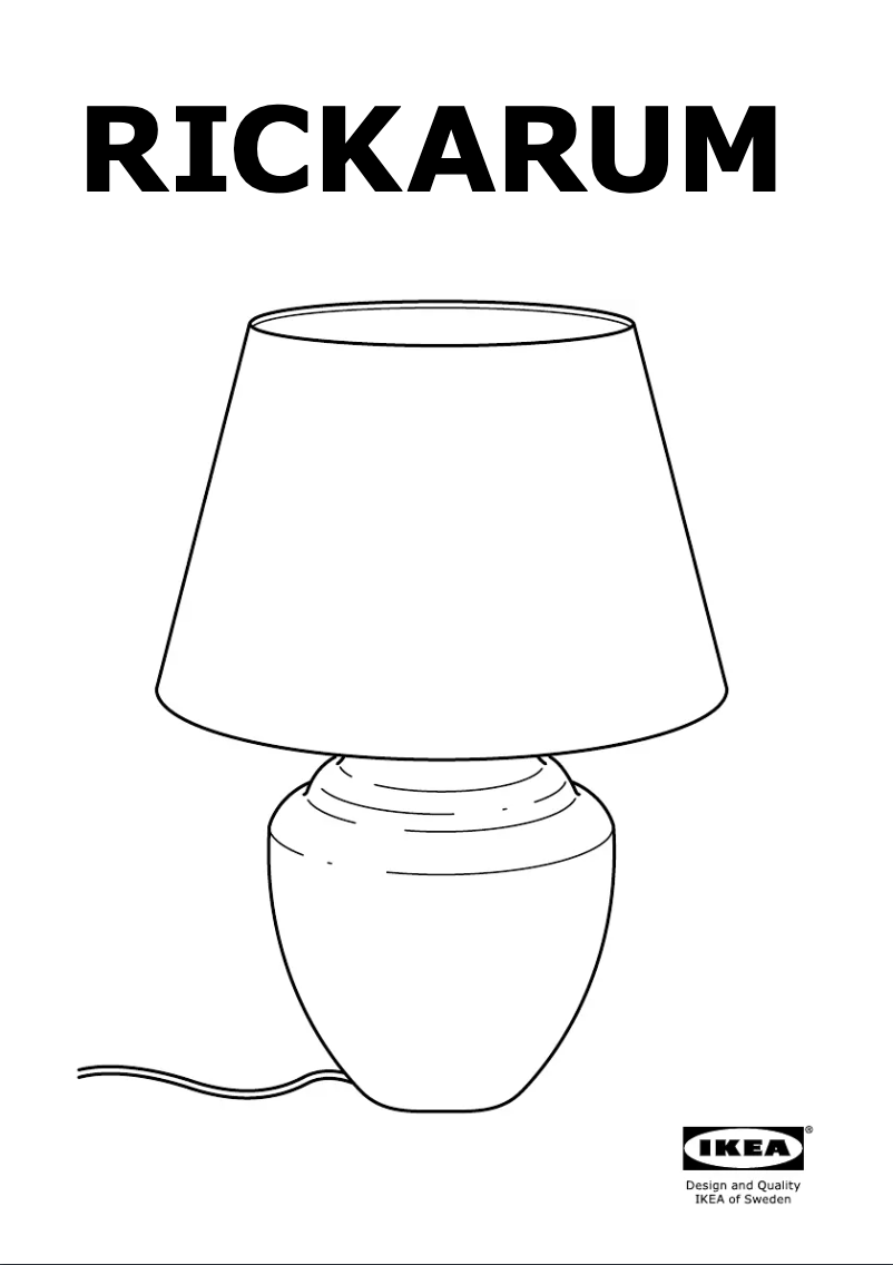 Imagen de la primera página del manual del dispositivo RICKARUM