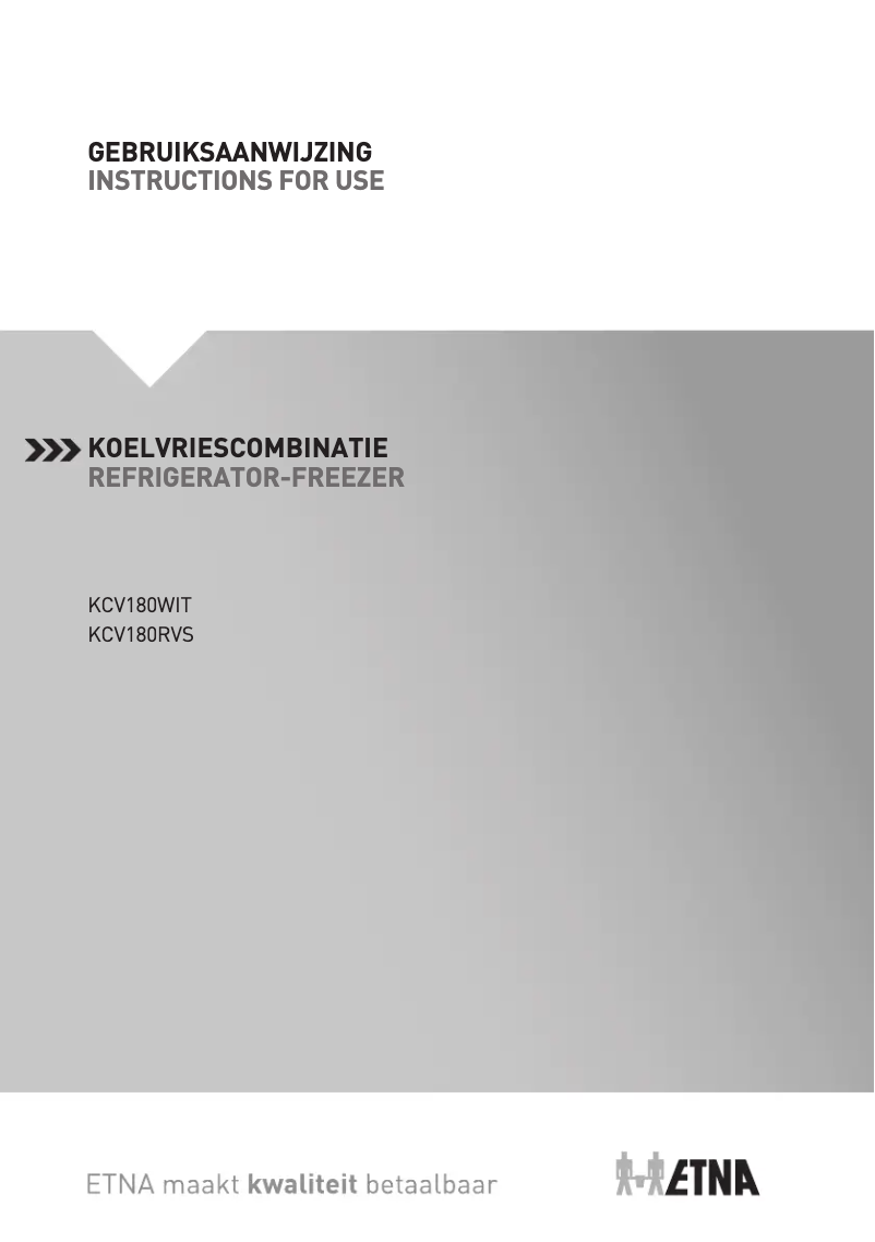 Imagen de la primera página del manual del dispositivo KCV180WIT