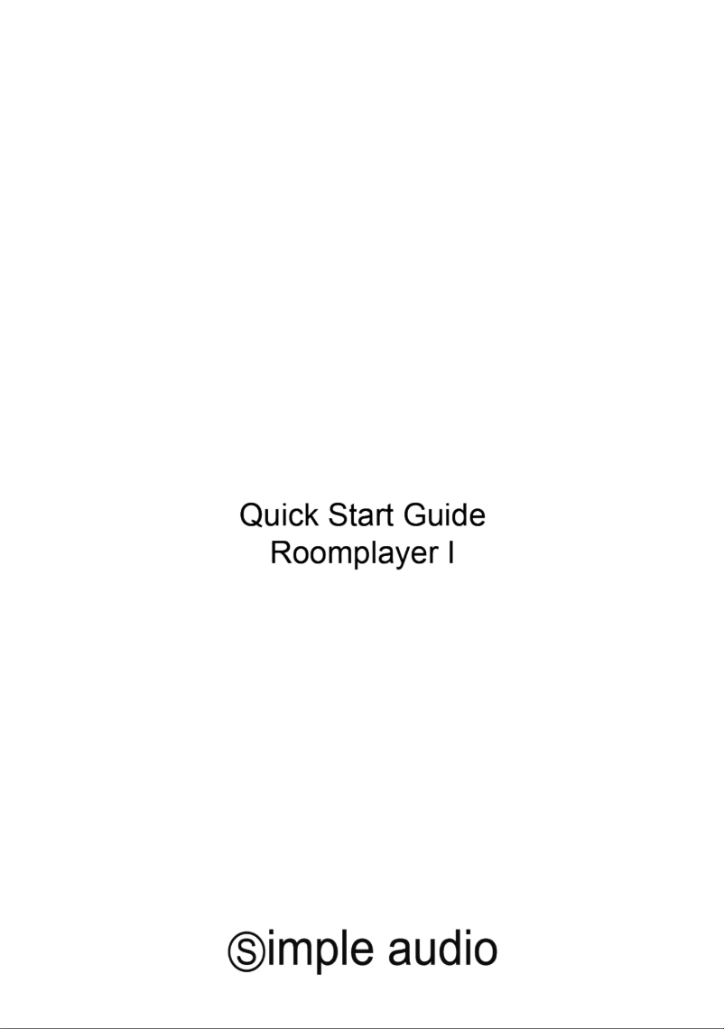 Página 1 del manual Manual de usuario Simple Audio Roomplayer I