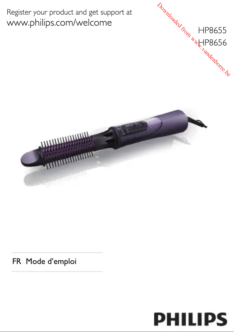 Página nº 1 - Manual de usuario Philips ProCare Airstyler HP8656
