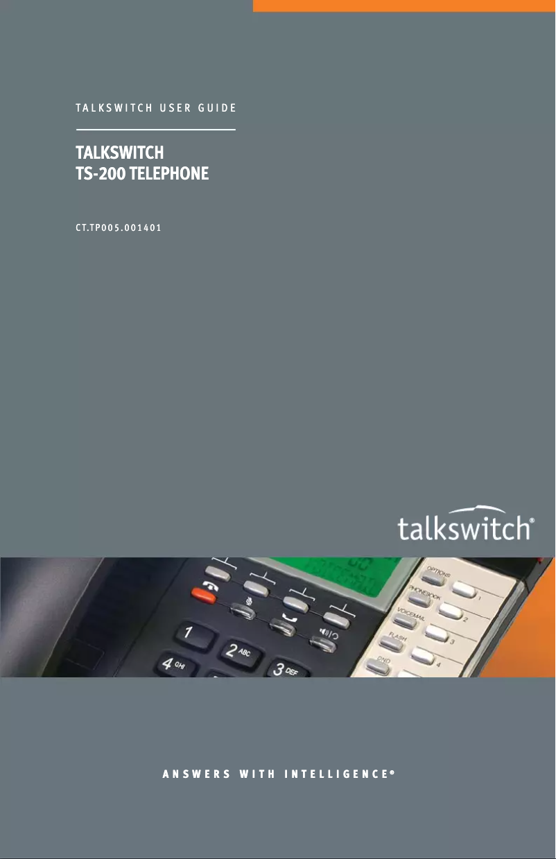 Imagen de la primera página del manual del dispositivo TS-200