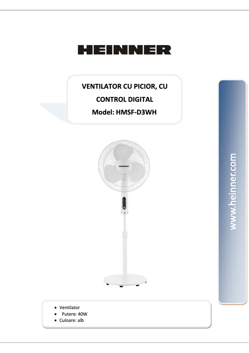 Imagen de la primera página del manual del dispositivo HMSF-D3WH