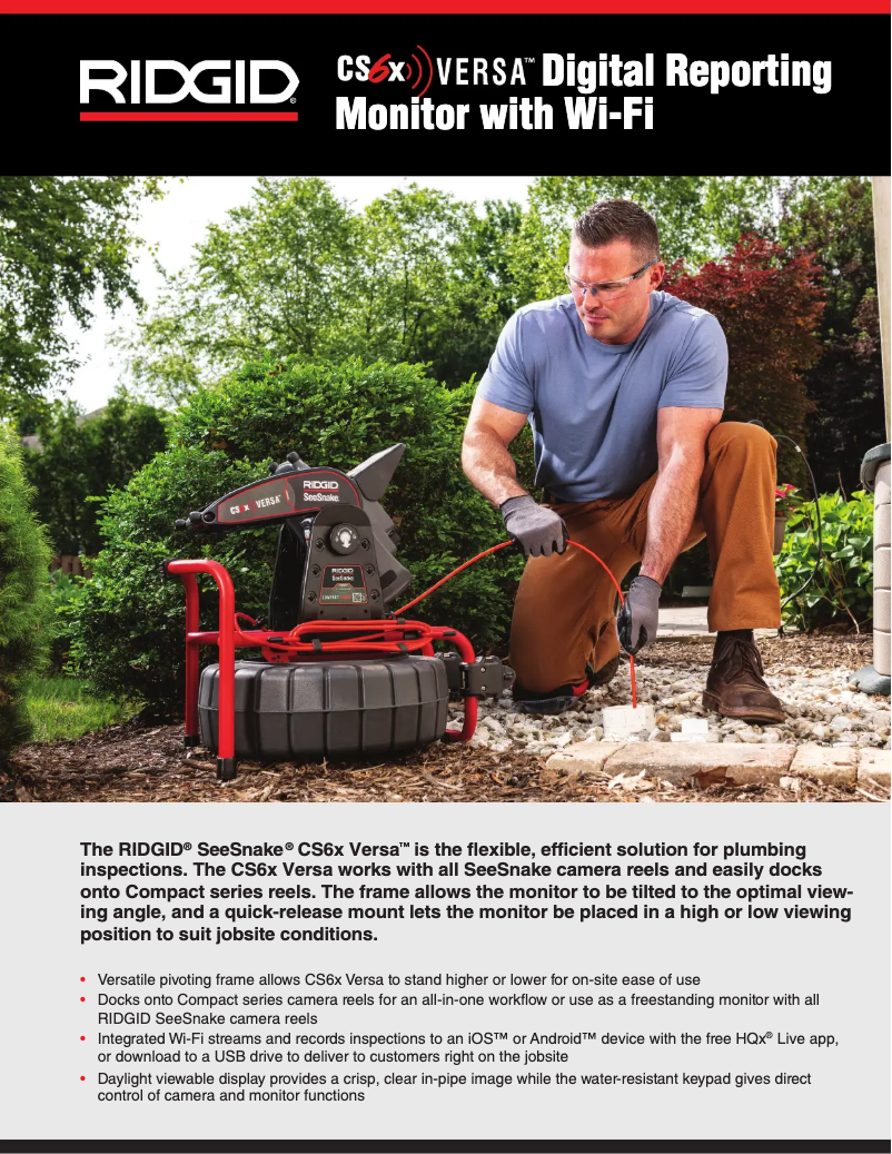 Página nº 1 - Catálogo Ridgid SeeSnake CS6x VERSA