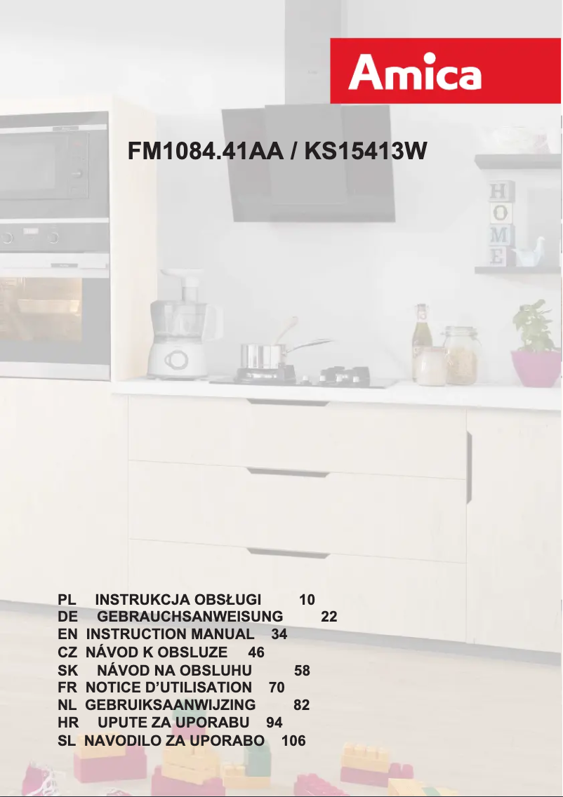 Página nº 1 - Manual de instrucciones Amica FM1084.41AA