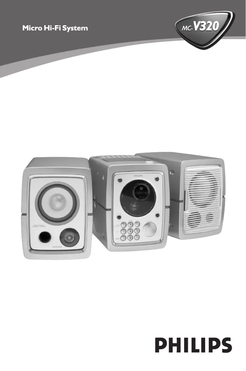 Página nº 1 - Manual de usuario Philips MC-V320