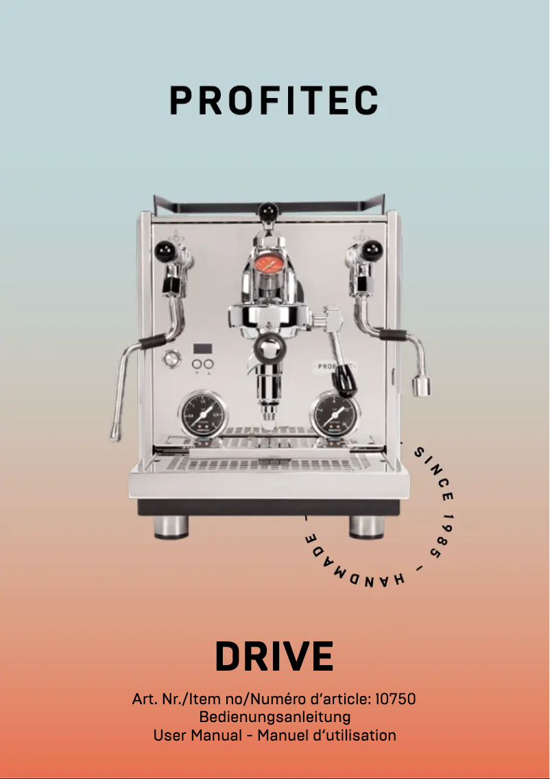 Imagen de la primera página del manual del dispositivo DRIVE