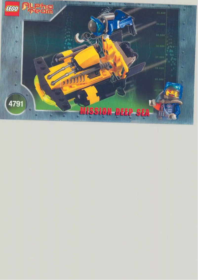 Página 1 del manual Manual de usuario Lego Alpha Team Sub Scooter