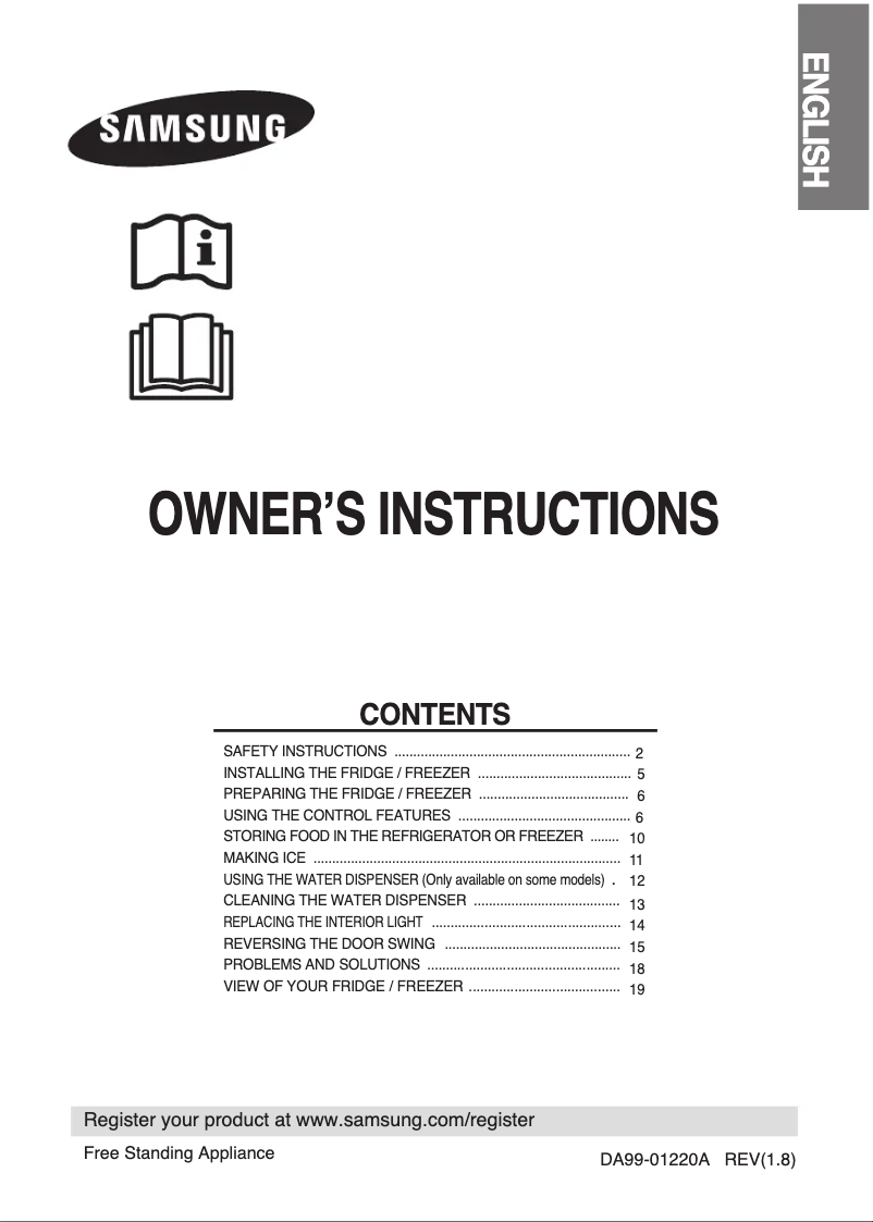 Página 1 del manual Manual de usuario Samsung RL-41 ECIH