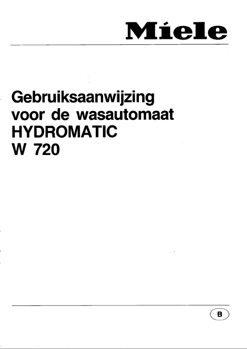 Imagen de la primera página del manual del dispositivo W 720