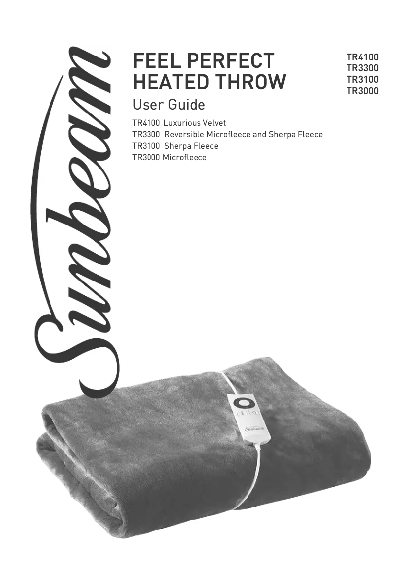 Página 1 del manual Manual de usuario Sunbeam Feel Perfect TR4100