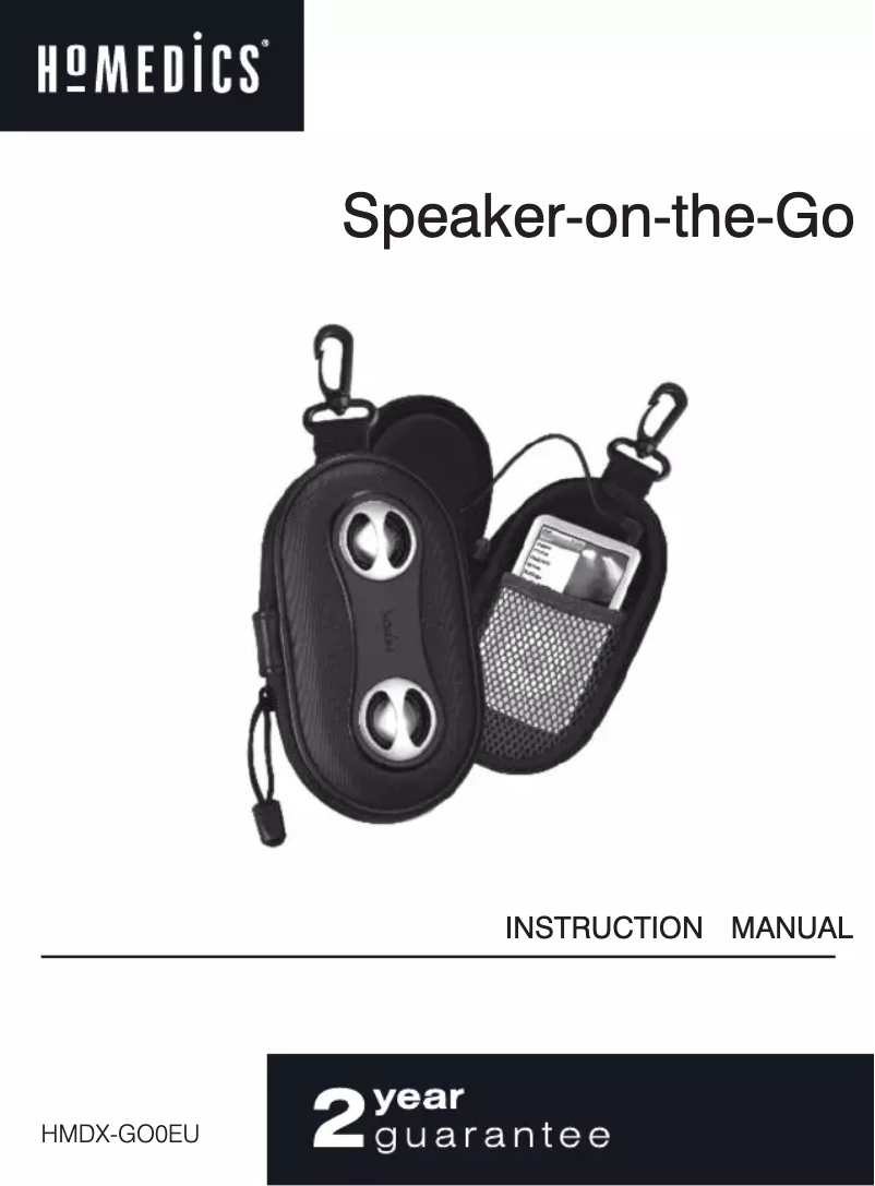 Imagen de la primera página del manual del dispositivo HMDX-GO