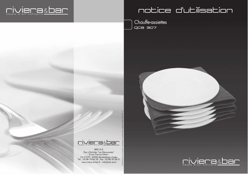 Página 1 del manual Manual de usuario Riviera & Bar QCA307