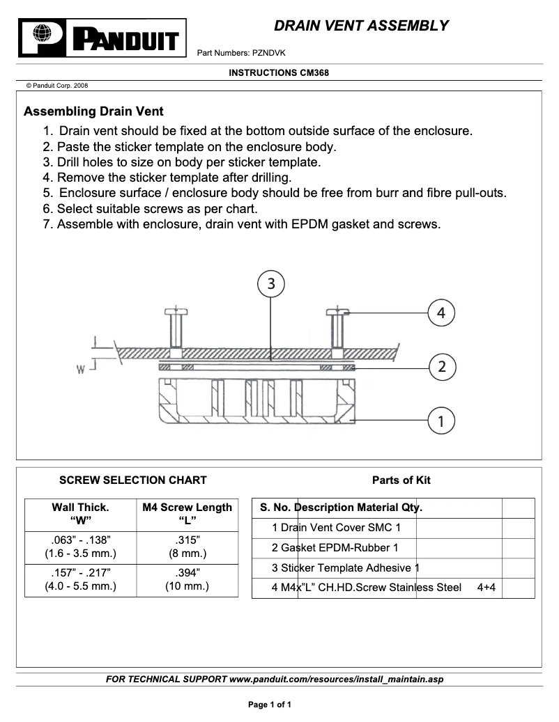 Imagen de la primera página del manual del dispositivo PZNDVK