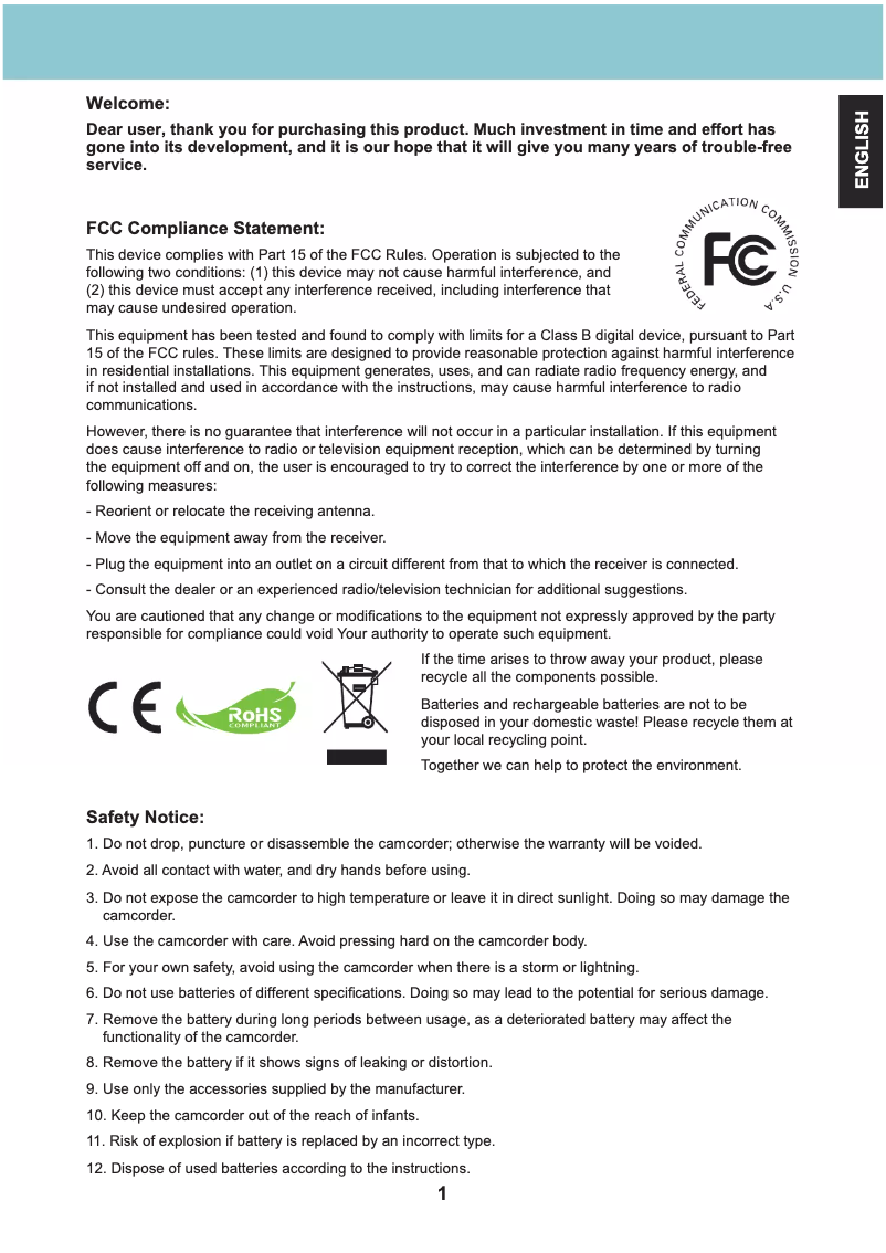 Imagen de la primera página del manual del dispositivo iH3