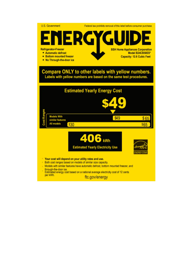 Página nº 1 - Etiqueta energética Bosch B24CB50ESS