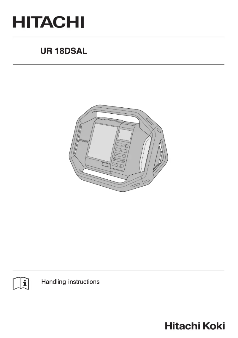Página 1 del manual Manual de usuario Hitachi UR 18DSAL