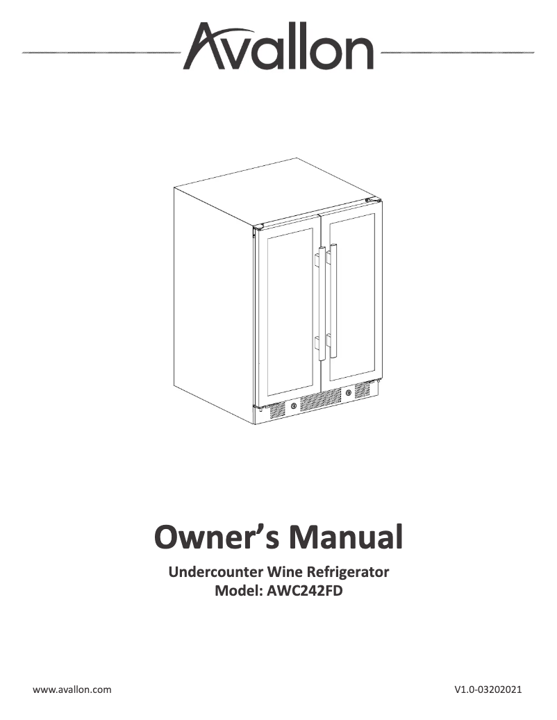Imagen de la primera página del manual del dispositivo AWC242FD