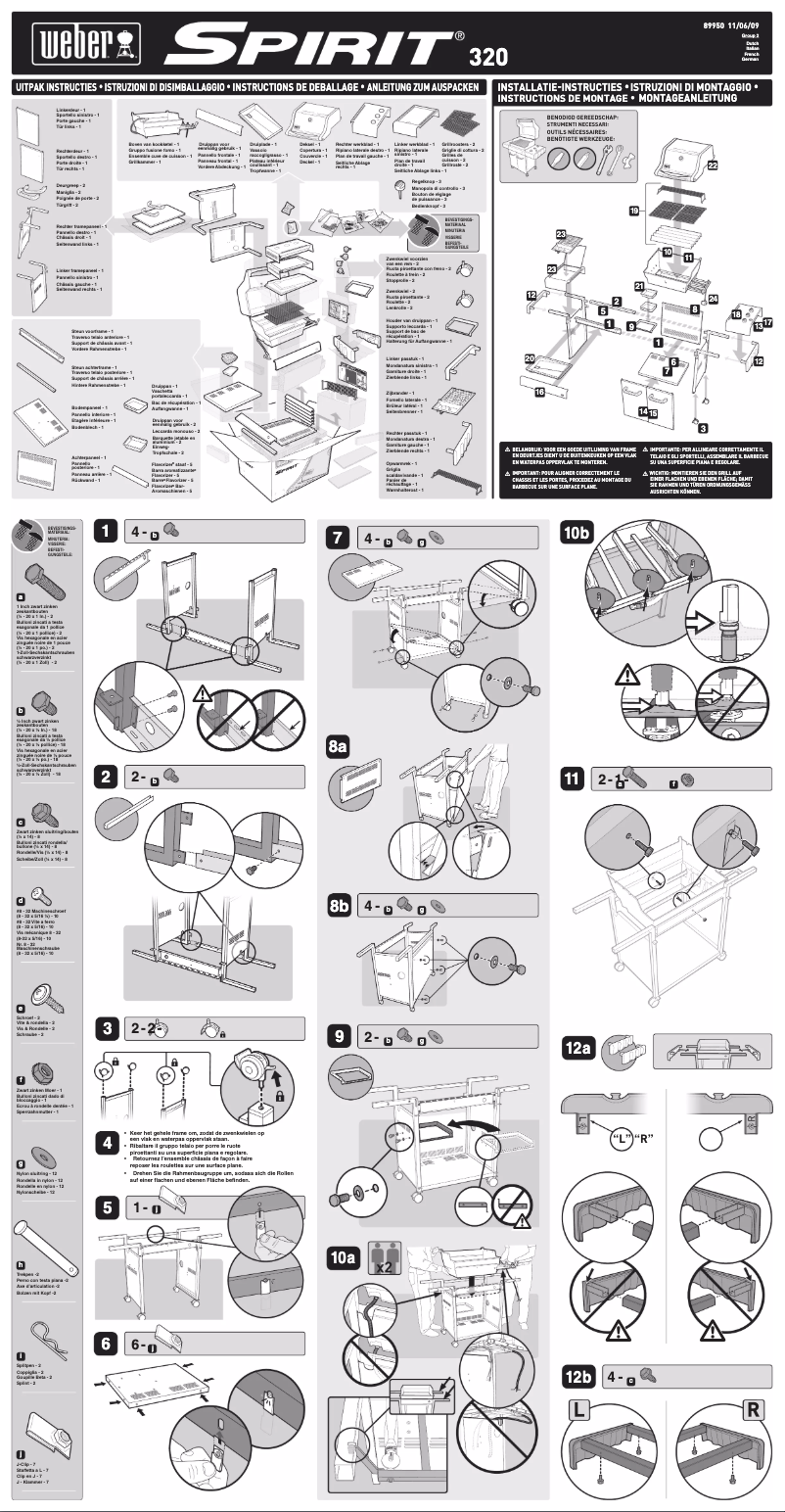 Página nº 1 - Manual de usuario Weber Spirit Premium E320