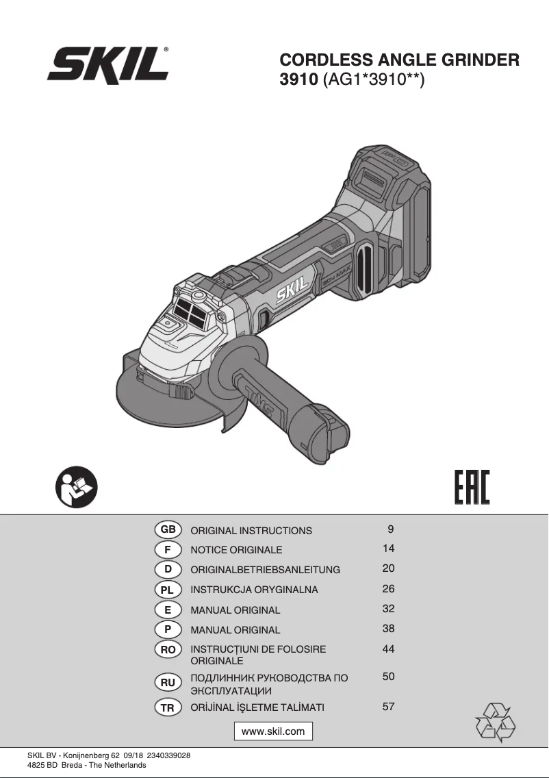 Imagen de la primera página del manual del dispositivo 3910 CA