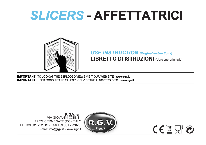 Imagen de la primera página del manual del dispositivo LUCY 20 GL