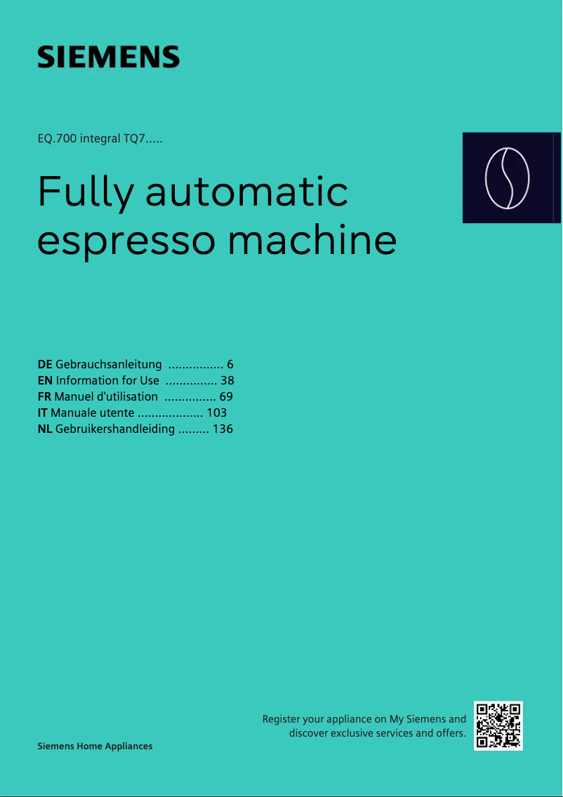 Imagen de la primera página del manual del dispositivo TQ717DF5