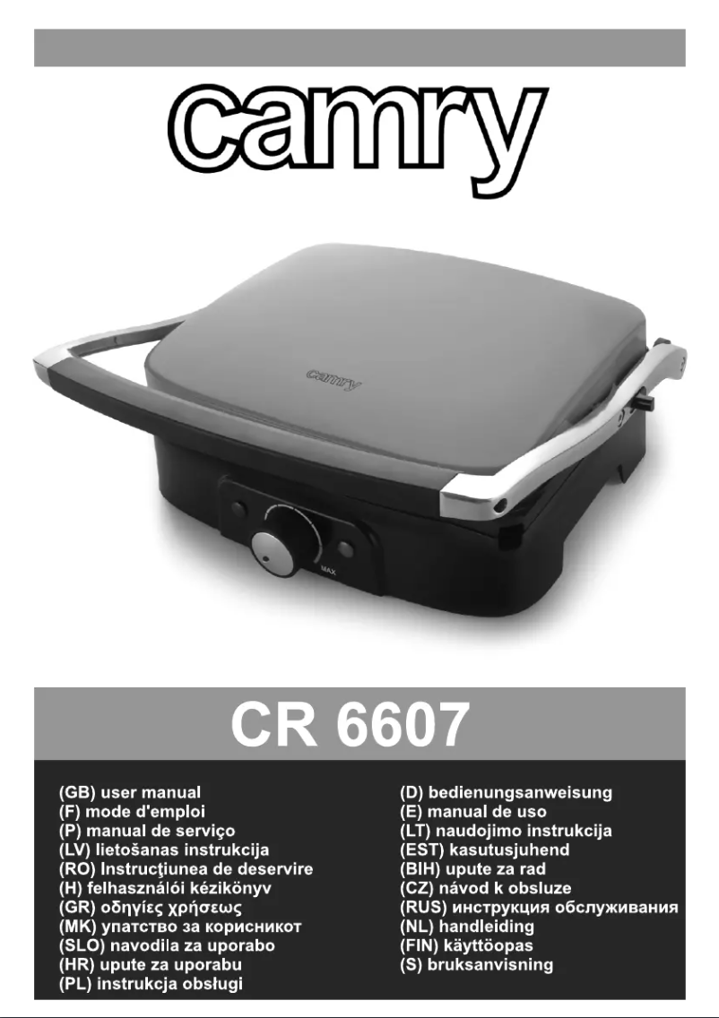 Página 1 del manual Manual de usuario Camry CR 6607