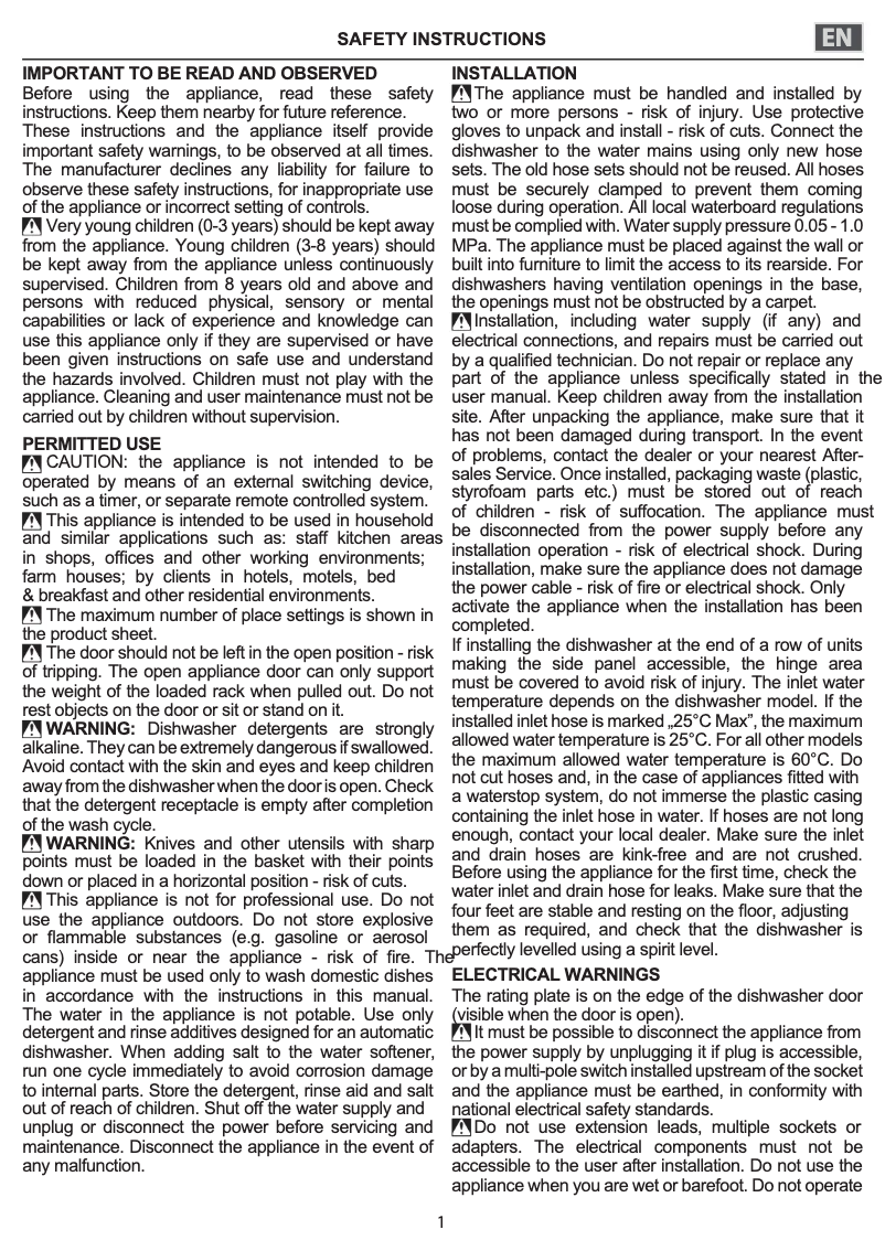 Imagen de la primera página del manual del dispositivo WUE 2B26