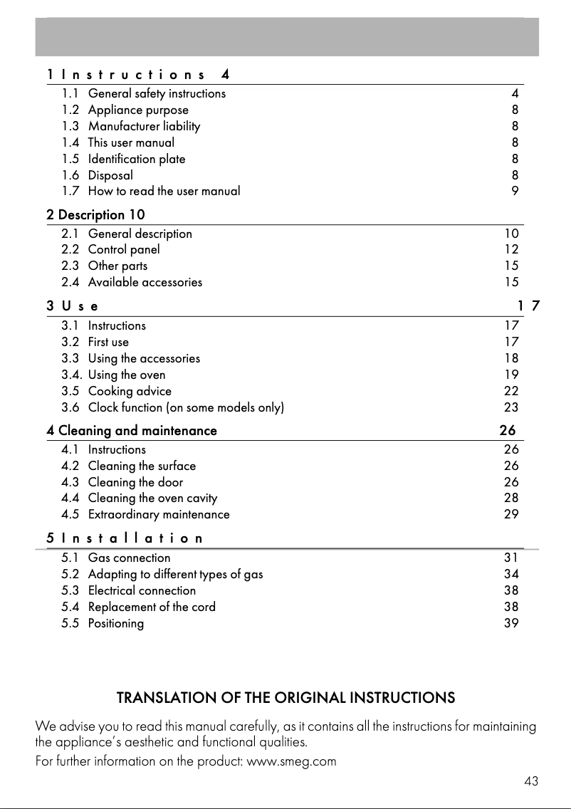 Imagen de la primera página del manual del dispositivo SF61M3GVS