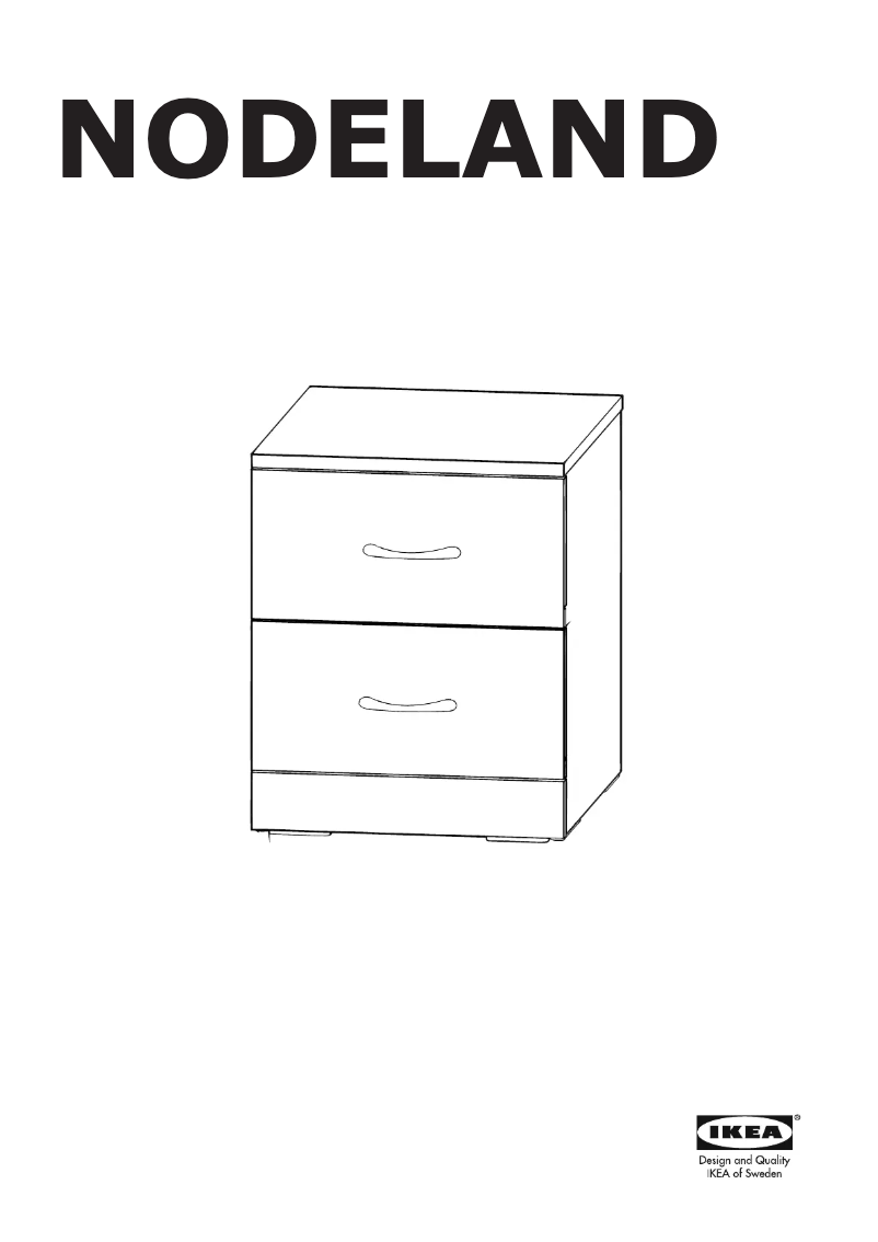 Página 1 del manual Manual de usuario Ikea NODELAND 404.950.99