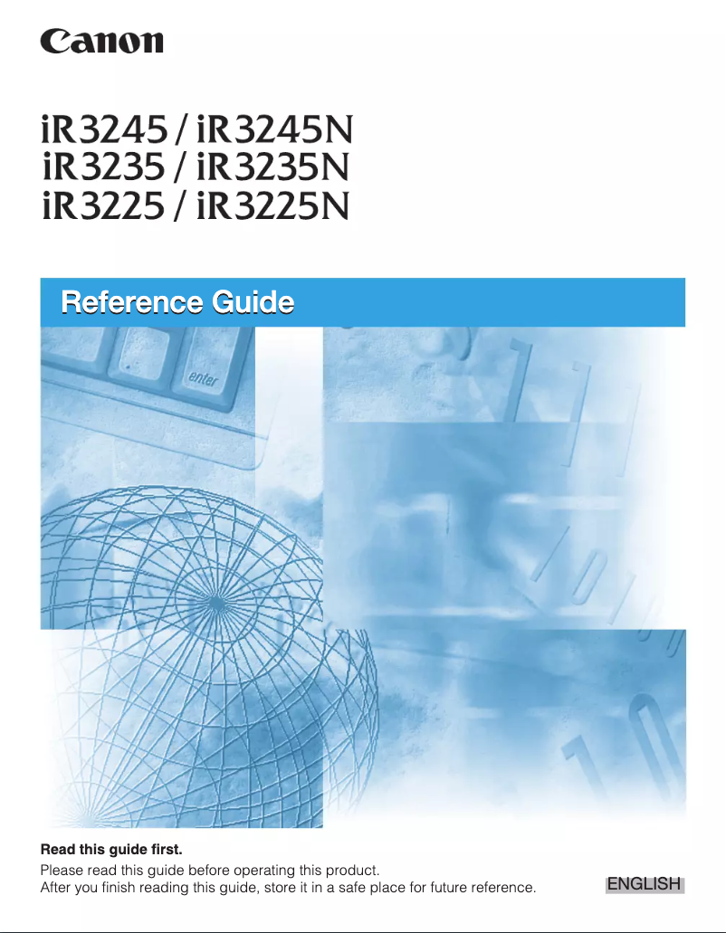 Página 1 del manual Manual de usuario Canon imageRUNNER 3245e